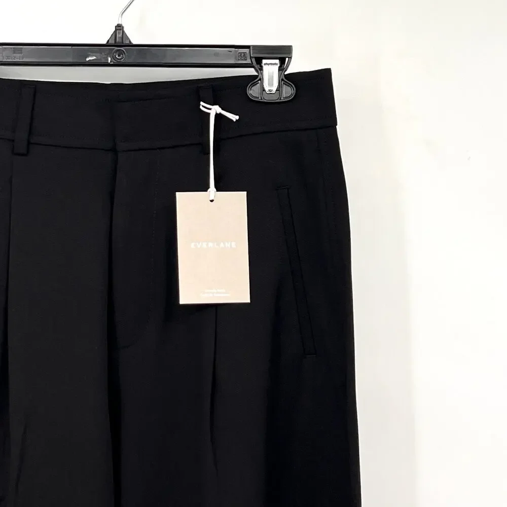 Everlane Womens The Way-High Drape Pants Size 10 Black 31